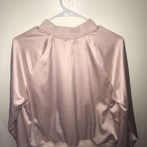 Silk pink jacket
